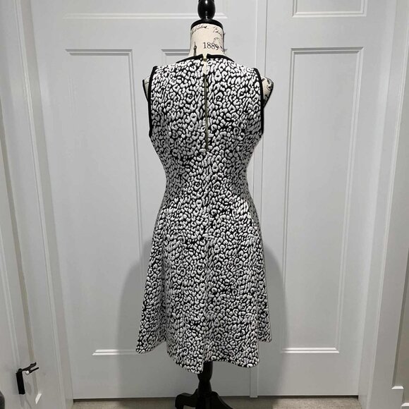 Kate Spade Leopard Jacquard Dress–“Be Daring” Black & White NEW WITH TAGS- Large - Picture 2 of 10